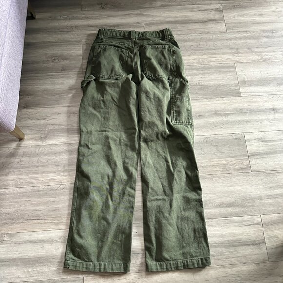 Aritzia tna greenwich pant cargo wide leg pants size 00 - Picture 9 of 9